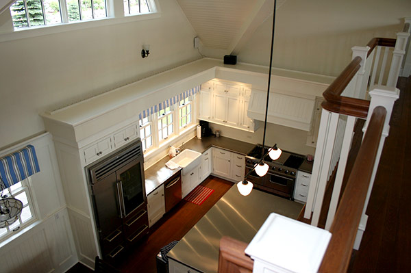 view of kitchen from balcony