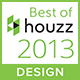 Houzz Best of Design 2013 award