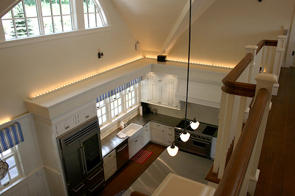 view of kitchen with lights